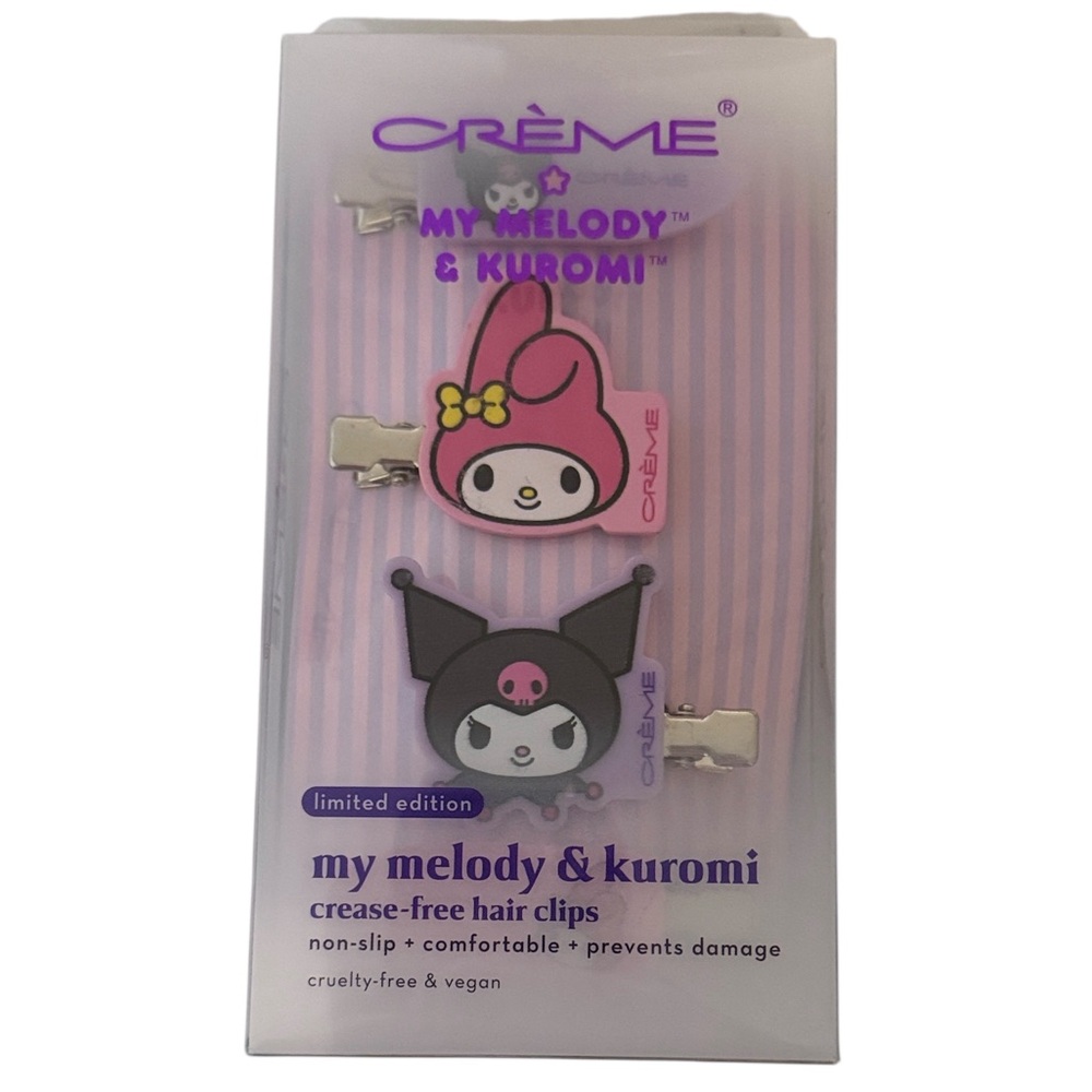 Sanrio My Melody & Kuromi Hair Accessories. Crease Free